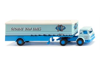 Wiking H0 International Harvester Koffer-Sattelzug, Global Van Lines