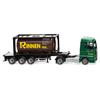 Wiking H0 MAN TGX Euro 6c Tankcontainer-Sattelzug, Rinnen