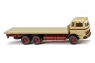 Wiking H0 MB Flachpritschen-LKW, grünbeige