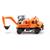 Wiking H0 Unimog mit Bagger, kommunalorange