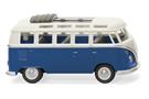 Wiking H0 VW T1 Sambabus, perlweiss/blau