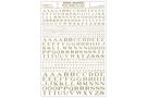 Woodland Decals Buchstaben Roman R.R., gold