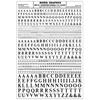 Woodland Decals Zahlen + Buchstaben Condensed Roman R.R., schwarz