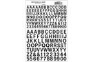 Woodland Decals Zahlen + Buchstaben Gothic R.R., schwarz