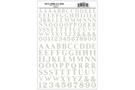 Woodland Decals Zahlen + Buchstaben Roman R.R., weiss